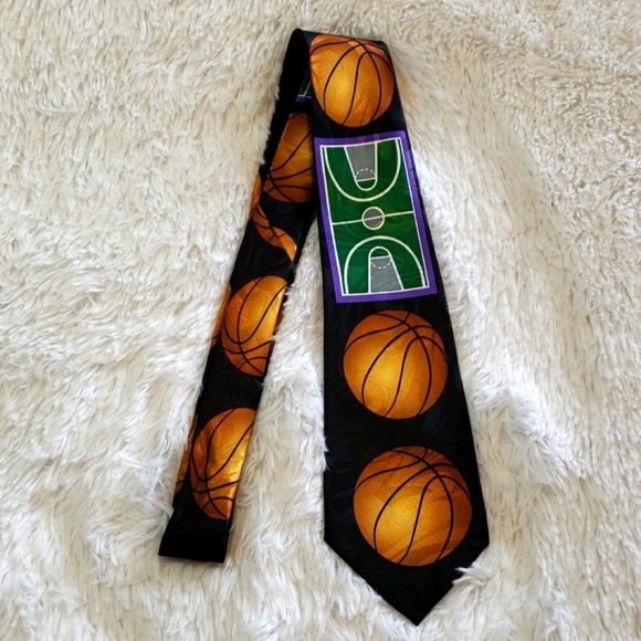 Steven Harris Basketball Neck Tie, Mens 60 inches long - Picture 1 of 4